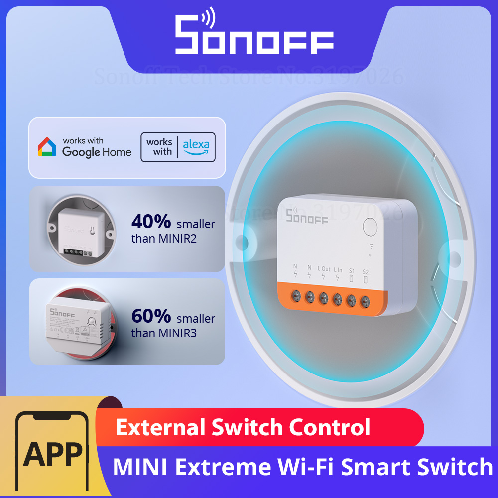 Sonoff Basic - SONOFF MINIR4 Extreme Wi-Fi Akıllı Anahtar