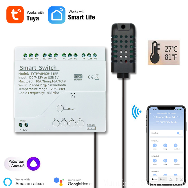 Tuya Akıllı 7-32 V WiFi 4 Kana - Tuya 4 Channel incelemesi ve fiyatı